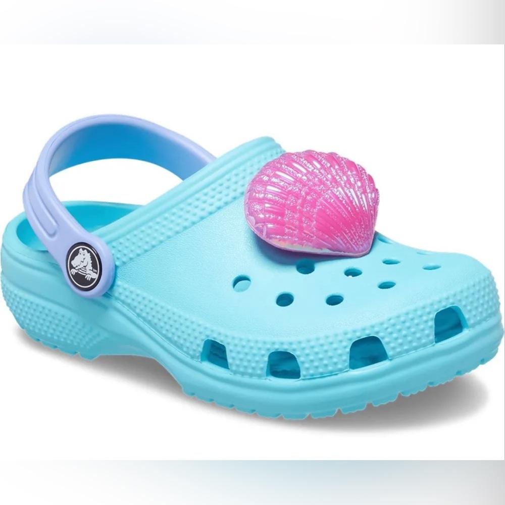 CROCS Blue Seashell Water Shoe Clogs